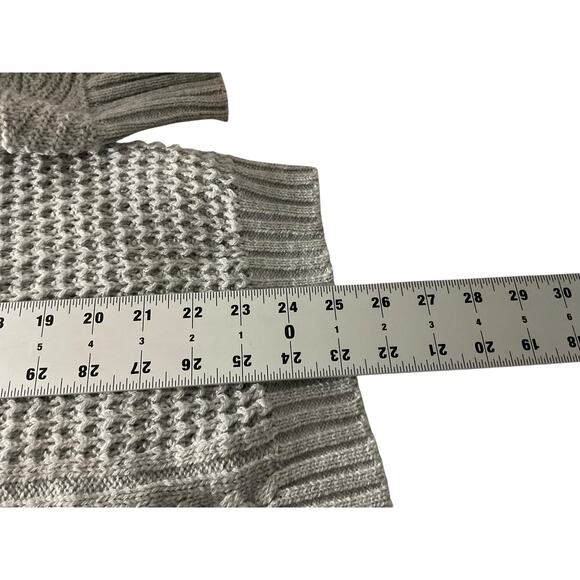 Time and Tru Womens XXL 20 Gray Sweater Classic Winter Cable Knit - Picture 7 of 10